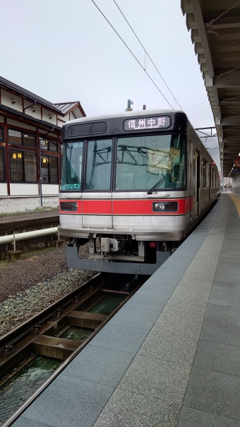 湯田中駅から信州中野駅:鉄道乗車記録の写真