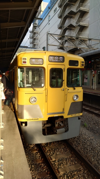 国分寺駅から東村山駅の乗車記録(乗りつぶし)写真