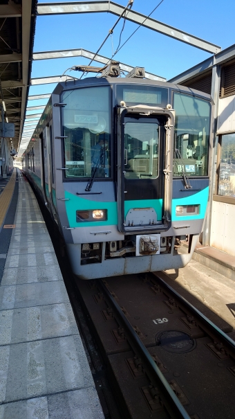 東舞鶴駅から西舞鶴駅の乗車記録(乗りつぶし)写真
