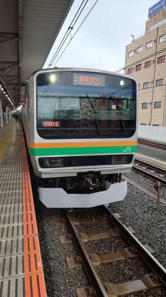 古河駅から浦和駅:鉄道乗車記録の写真
