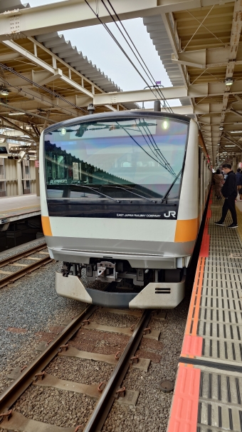 国立駅から八王子駅の乗車記録(乗りつぶし)写真