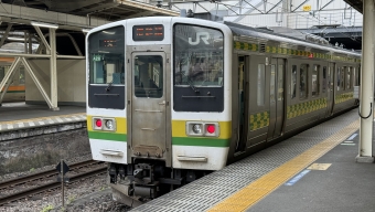 高崎駅から群馬八幡駅の乗車記録(乗りつぶし)写真