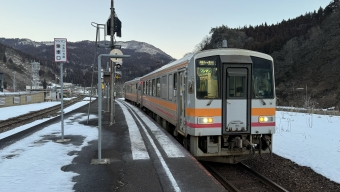 糸魚川駅から平岩駅の乗車記録(乗りつぶし)写真