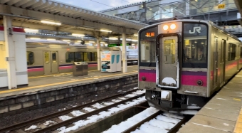 大曲駅から秋田駅の乗車記録(乗りつぶし)写真