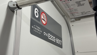 立川駅から武蔵溝ノ口駅の乗車記録(乗りつぶし)写真