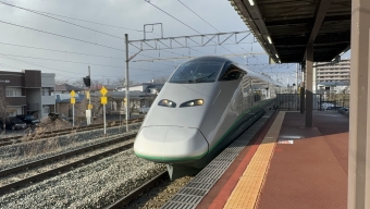 天童駅から福島駅の乗車記録(乗りつぶし)写真