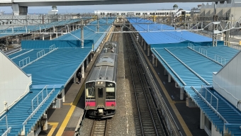 青森駅から蟹田駅の乗車記録(乗りつぶし)写真