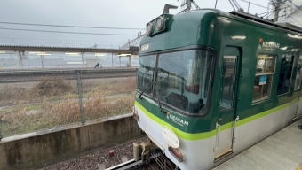 京阪石山駅から石山寺駅の乗車記録(乗りつぶし)写真