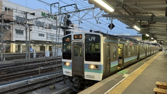松本駅から豊科駅の乗車記録(乗りつぶし)写真