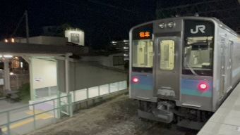 豊科駅から松本駅の乗車記録(乗りつぶし)写真