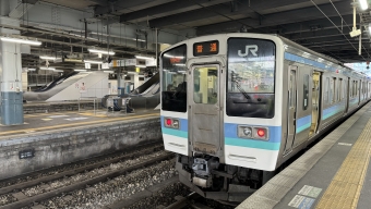 松本駅から塩尻駅の乗車記録(乗りつぶし)写真