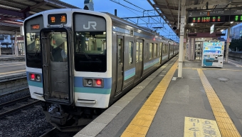 塩尻駅から松本駅の乗車記録(乗りつぶし)写真