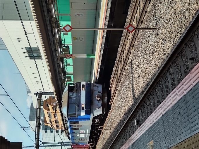 鉄道乗車記録の写真:列車・車両の様子(未乗車)(1)     「特急列車の遅れで遅れてやって来た」