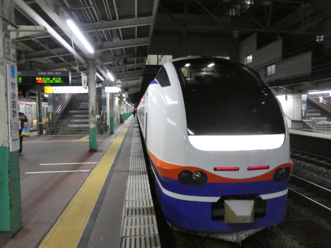 鉄道乗車記録の写真:乗車した列車(外観)(7)     「長岡下車後の最後尾より」