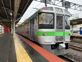 苫小牧駅から札幌駅の乗車記録(乗りつぶし)写真