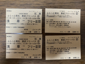 東向島駅から北千住駅の乗車記録(乗りつぶし)写真