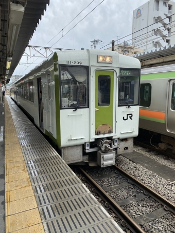 高麗川駅から毛呂駅の乗車記録(乗りつぶし)写真