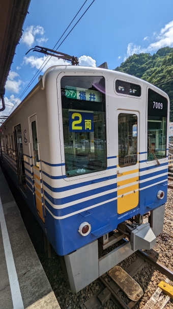 勝山駅から福井口駅の乗車記録(乗りつぶし)写真
