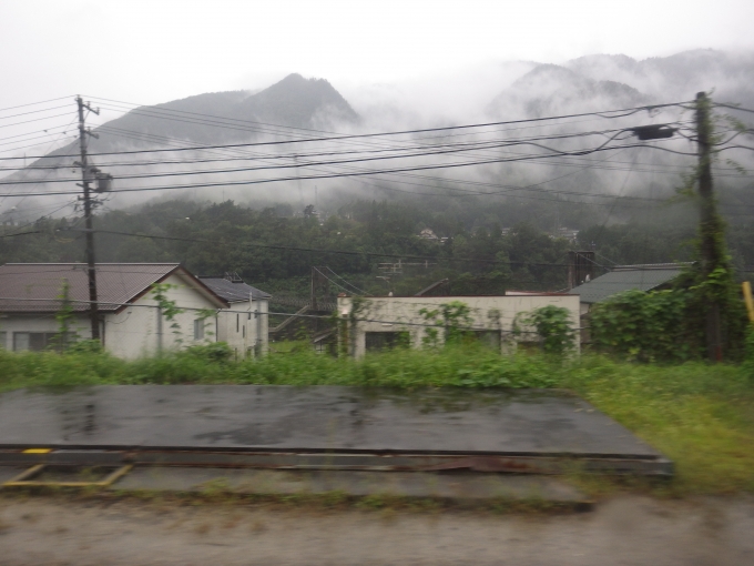 鉄道乗車記録の写真:車窓・風景(10)        「木曽川に架かる重文桃介橋」