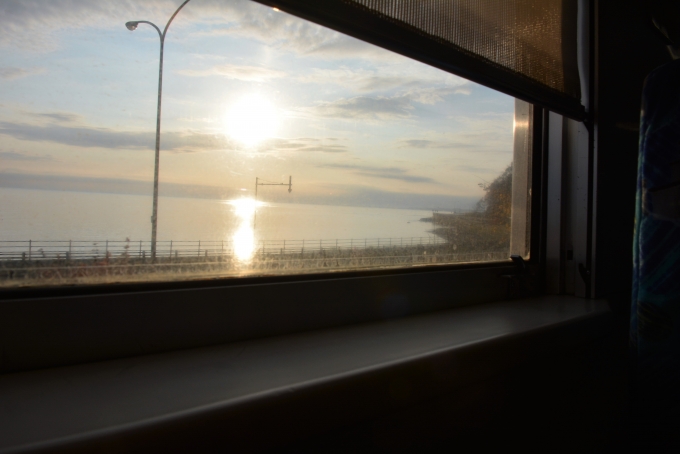 鉄道乗車記録の写真:車窓・風景(5)        「日の出」