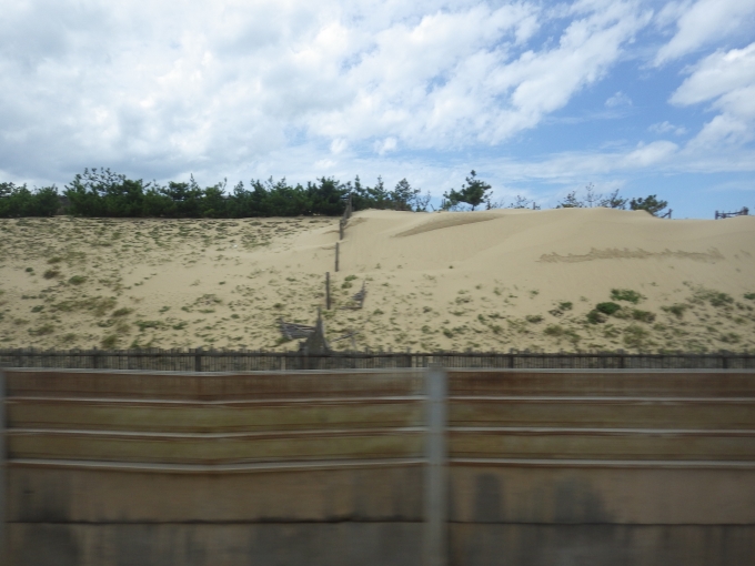 鉄道乗車記録の写真:車窓・風景(5)        「海の中道は志賀島へ続く巨大な砂州」
