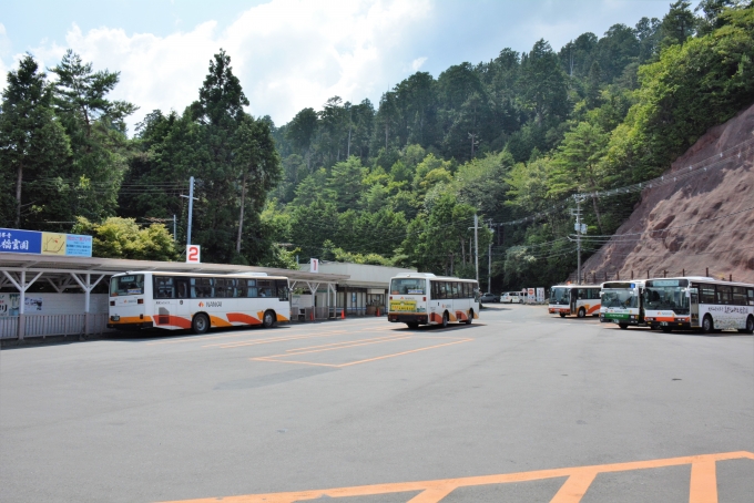 鉄道乗車記録の写真:駅舎・駅施設、様子(12)        「この駅から高野山の町には全てバス移動しなくてはなりません。」