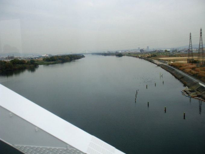 鉄道乗車記録の写真:車窓・風景(6)        「淀川渡河」