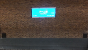 ドーム前駅から大阪難波駅の乗車記録(乗りつぶし)写真
