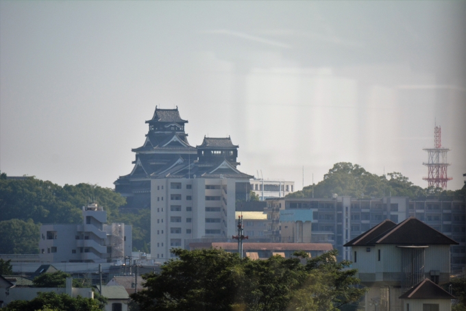 鉄道乗車記録の写真:車窓・風景(3)        「熊本城」