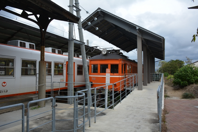 鉄道乗車記録の写真:駅舎・駅施設、様子(7)        「保存されているデハ50形」