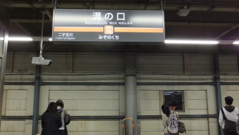 大岡山駅から溝の口駅の乗車記録(乗りつぶし)写真