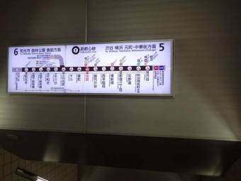 池袋駅から和光市駅の乗車記録(乗りつぶし)写真