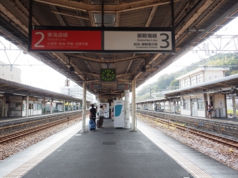 国府津駅から沼津駅の乗車記録(乗りつぶし)写真