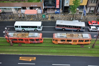 天文館通停留場から鹿児島駅前停留場の乗車記録(乗りつぶし)写真