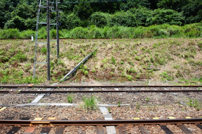 鉄道乗車記録の写真:車窓・風景(25)        「まさにスイッチバック
傾斜が急」
