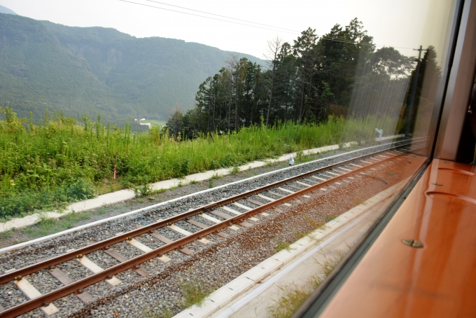 鉄道乗車記録の写真:車窓・風景(36)        「ここから転向線に入ります。」