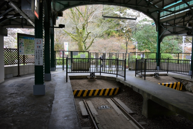 鉄道乗車記録の写真:駅舎・駅施設、様子(4)        「桜が咲いていました。」