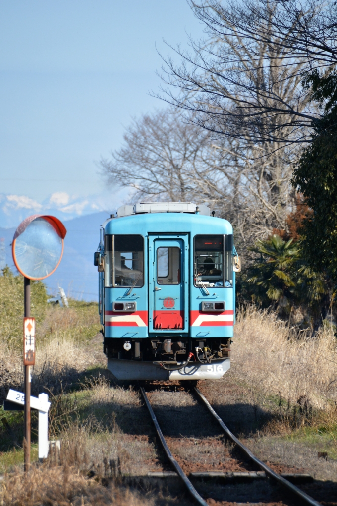 鉄道乗車記録の写真:乗車した列車(外観)(4)        「ここから樽見鉄道とJR東海道線に挟まれた約1ｋｍのところにある重文に指定された揖斐川鉄橋に歩いて行きました。」