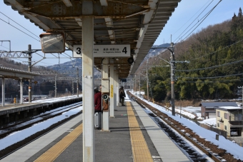 近江塩津駅から近江八幡駅の乗車記録(乗りつぶし)写真
