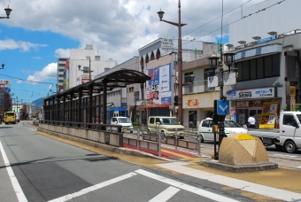 健軍町停留場から田崎橋停留場の乗車記録(乗りつぶし)写真