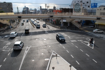 清輝橋停留場から柳川停留場の乗車記録(乗りつぶし)写真