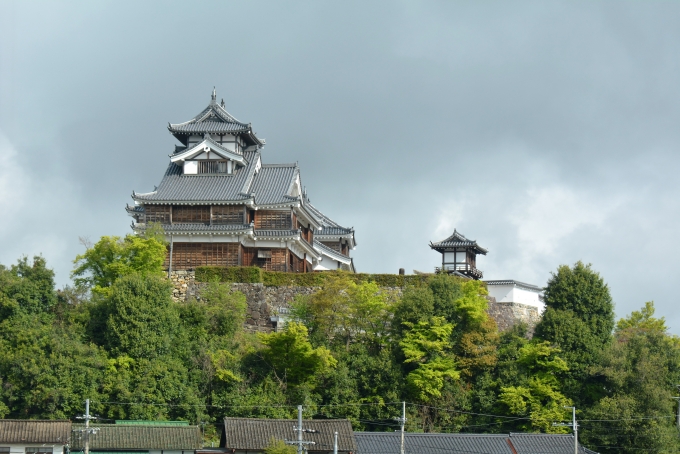 鉄道乗車記録の写真:車窓・風景(7)        「車窓に福知山城が見えます」