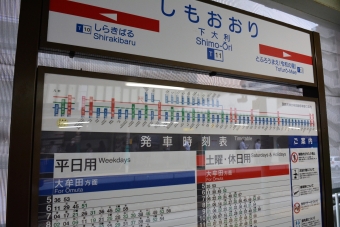 下大利駅から西鉄二日市駅の乗車記録(乗りつぶし)写真