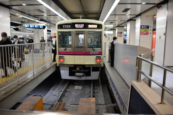 高幡不動駅から新宿駅の乗車記録(乗りつぶし)写真