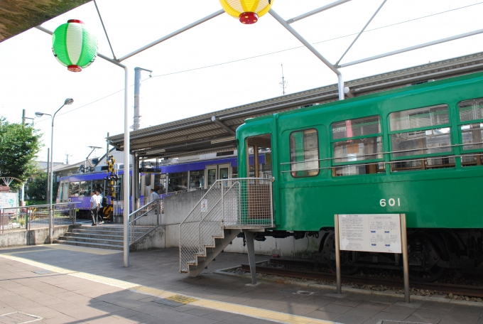 鉄道乗車記録の写真:駅舎・駅施設、様子(4)        「保存されている江ノ電601」