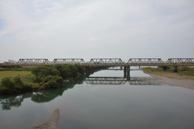 鉄道乗車記録の写真:車窓・風景(9)        「重文旧揖斐川鉄橋」