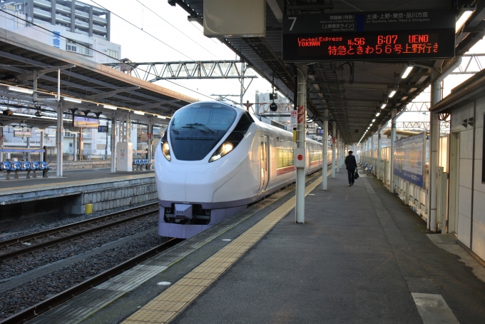 鉄道乗車記録の写真:列車・車両の様子(未乗車)(13)        「特急ときわ56号　上野行」