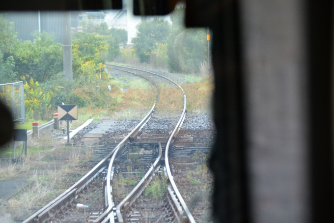 鉄道乗車記録の写真:車窓・風景(14)        「長門市から山陰本線の盲腸線仙崎までの分岐点」