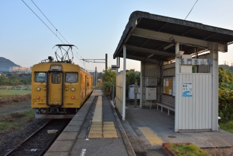 長門本山駅から雀田駅の乗車記録(乗りつぶし)写真
