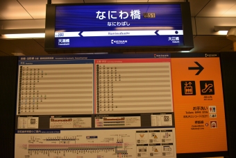 なにわ橋駅 写真:駅名看板